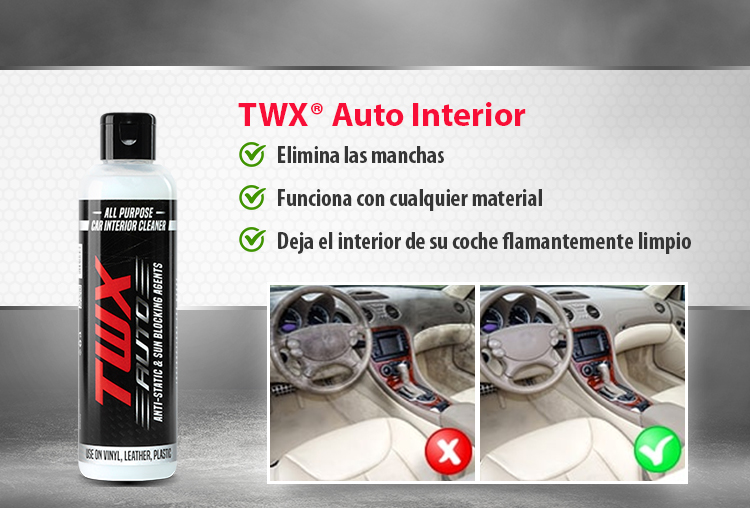 TWX® Auto Interior Limpiador de interior de vehículos multipropósito